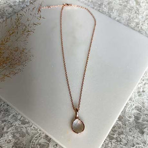 Roségoldene Kette runde Glieder