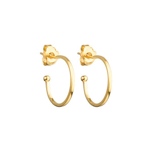Nova - Hope Hoop Earrings Gold Small - 18 mm