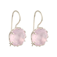 Flore - Flowercup Ohrringe Silber rosa Chalcedon