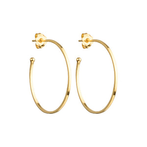Nova - hoop earrings gold large - 35 mm